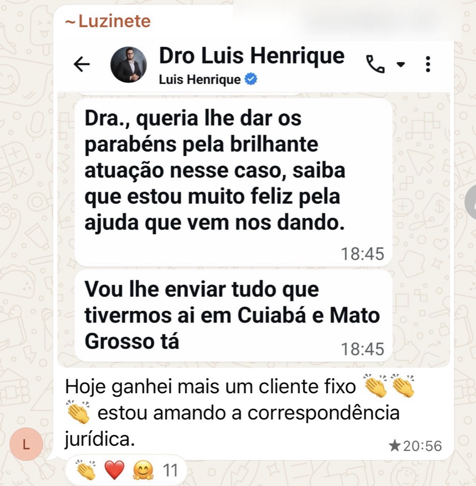 Depoimento de aluna